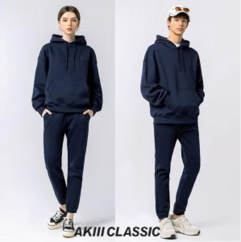 아키클래식 겨울 약기모 남녀 후드 트레이닝 세트 외 컬