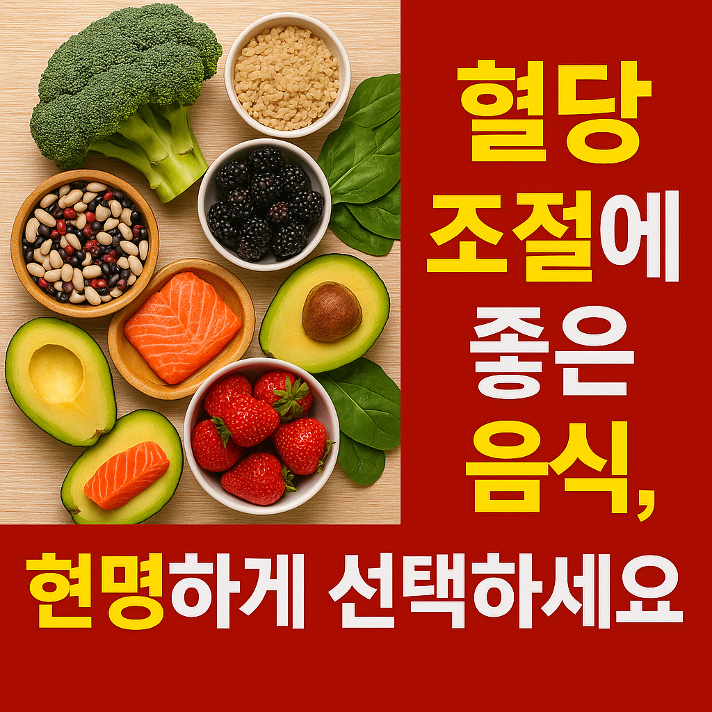 혈당 조절에 좋은 음식, 현명하게 선택하세요