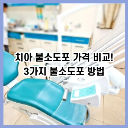 치아 불소도포 가격 비교! 3가지 불소도포 방법