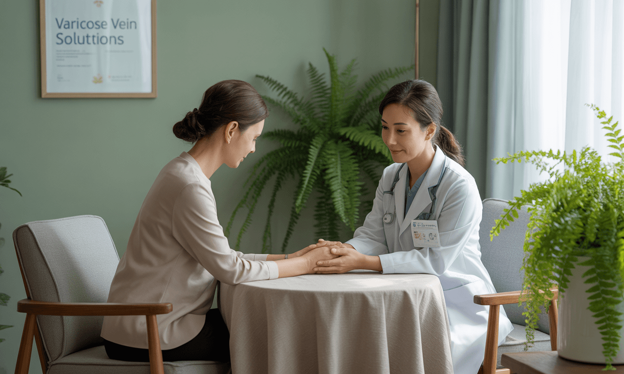하지정맥류-운동-의사와-상담하는-사람