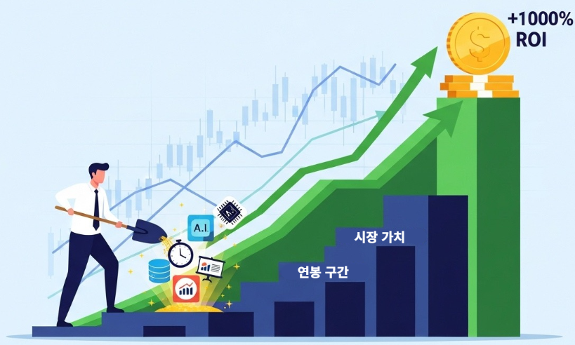 직장인이 삽으로 기술과 시간을 투자하여 연봉과 시간가치를 높여 1000% 이상의 ROI를 달성하는 커리어 재테크 전략