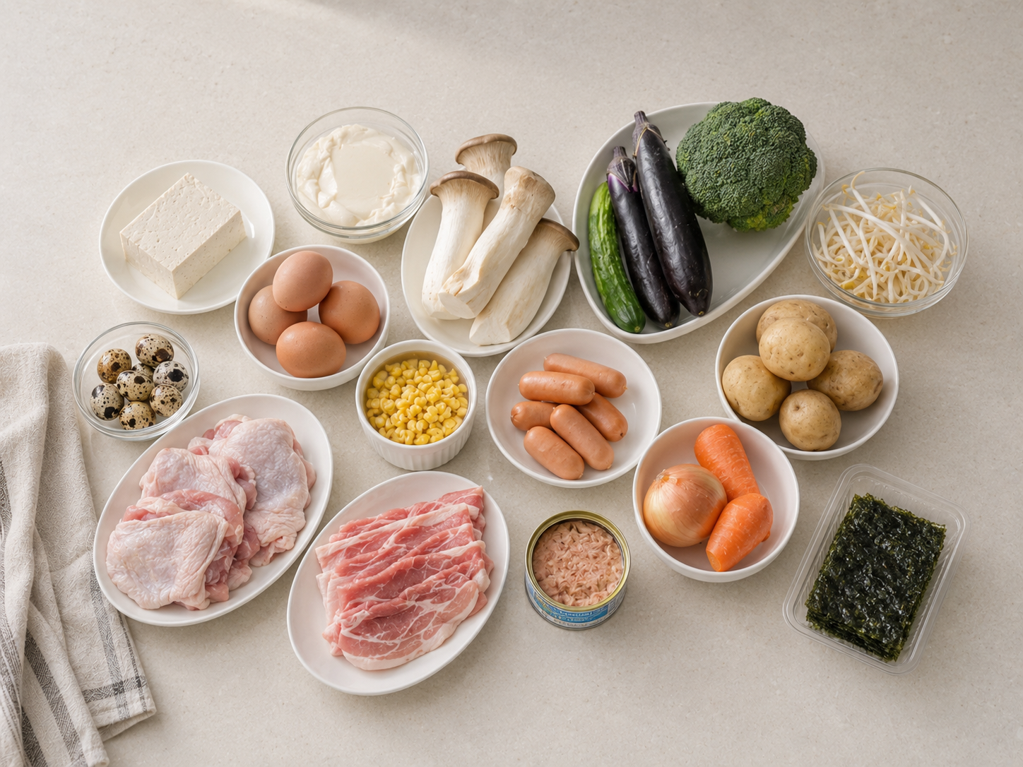주간식단 재료 준비 사진
