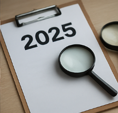 2025 라고 적힌 종이