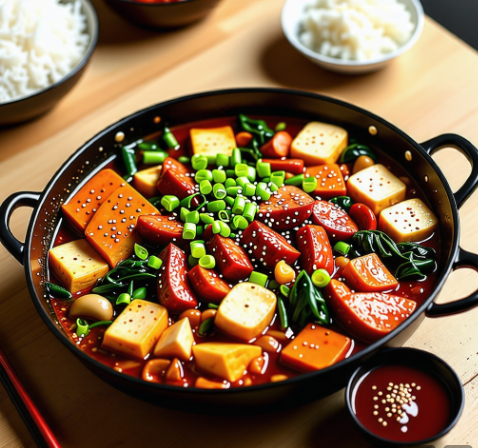 부대찌개 음식 사진