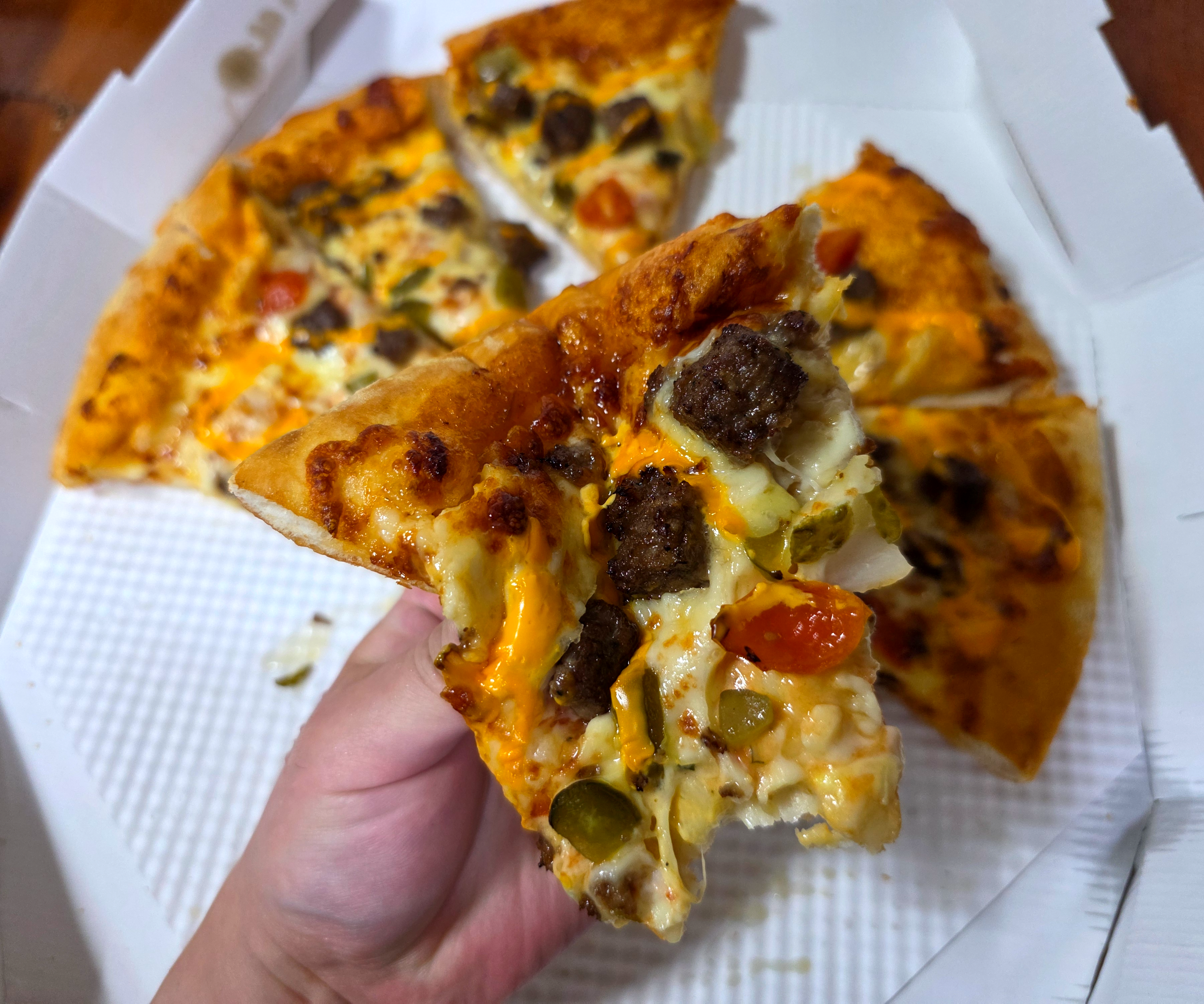 도미노피자치즈맥스그릴드패티치즈버거