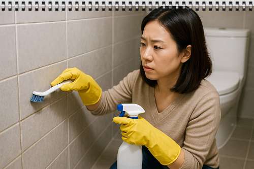 화장실 줄눈 청소 곰팡이까지 싹! 셀프 청소 방법 총정리