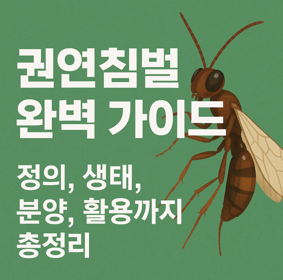 권연침벌 완벽 가이드 – 정의, 생태, 분양, 활용까지 총정리
