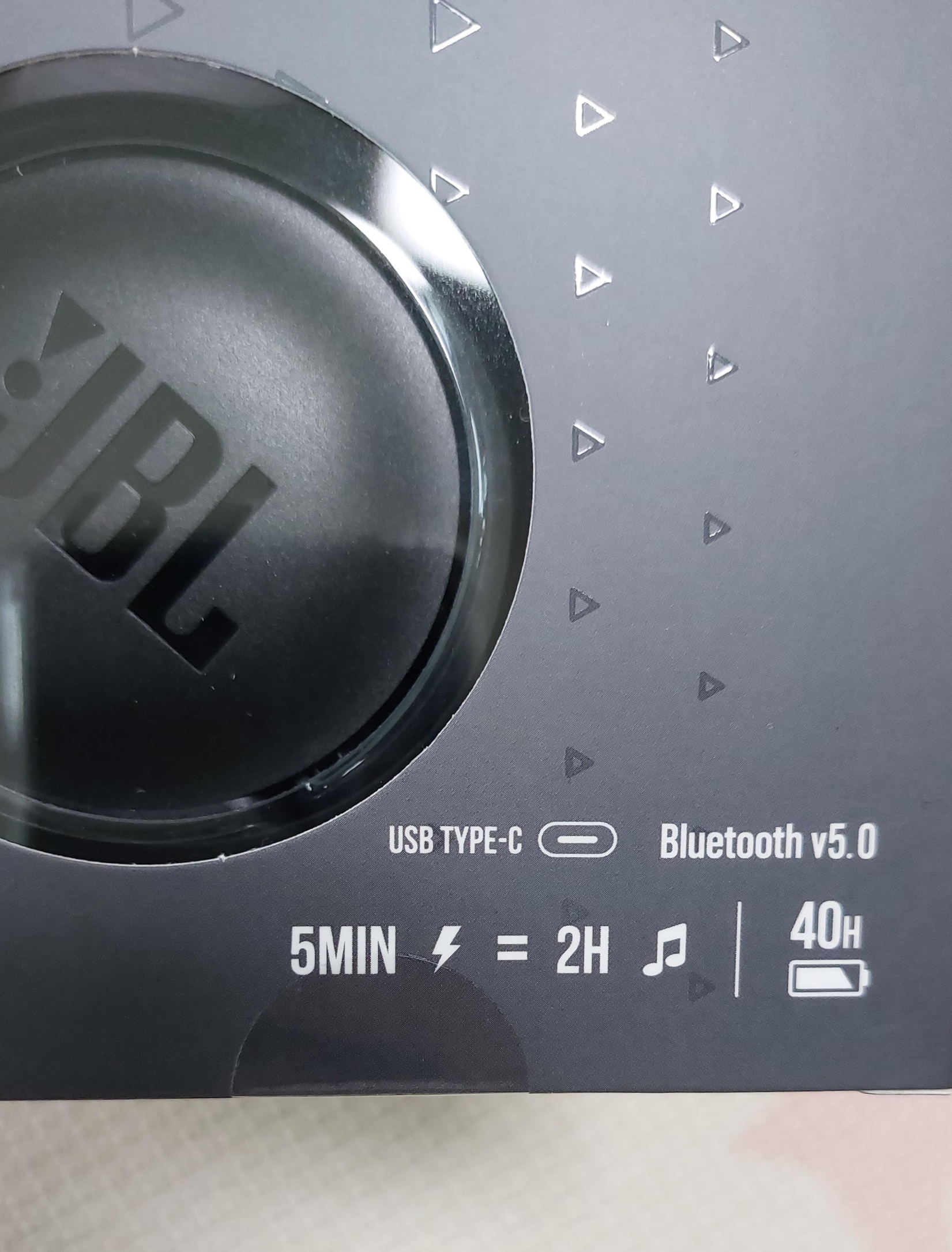 JBL TUNE 510BT 박스 사용시간 설명