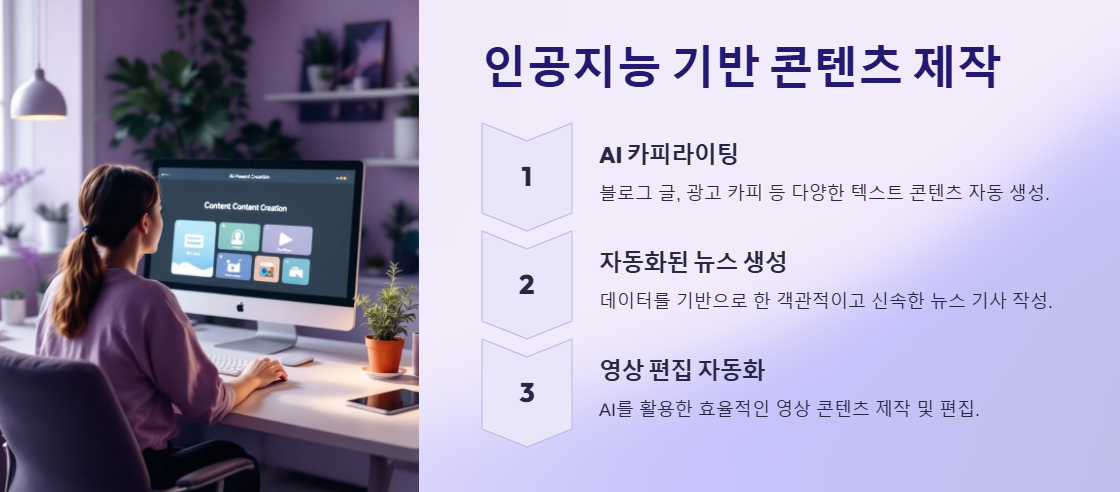인공지능 기반 콘텐츠 제작 이미지