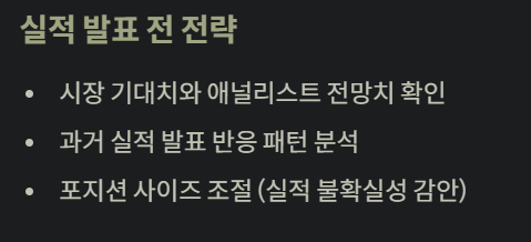 실적발표전