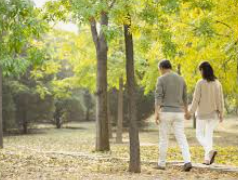 산책하는 모습
