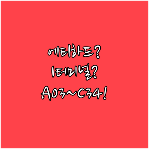 에티하드 항공 인천공항 어느 터미널 ..