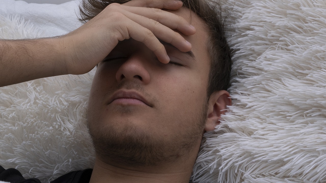 sleeping man