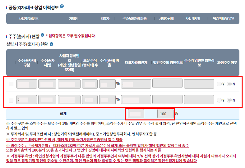 창업기업확인서