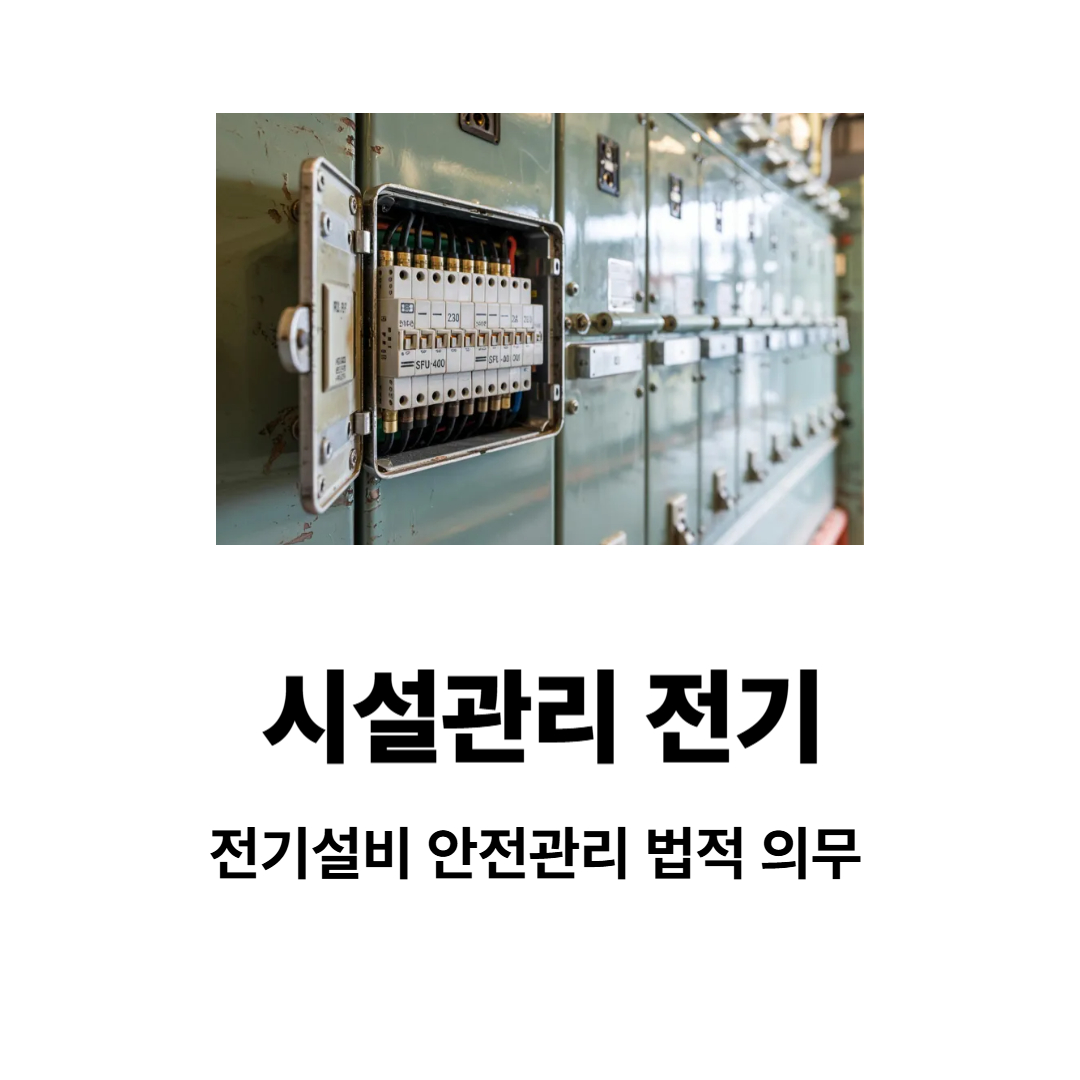 시설관리 전기: 전기설비 안전관리 법적 의무 완전정리 (검사 통과·사고 제로를 위한 실무 가이드)