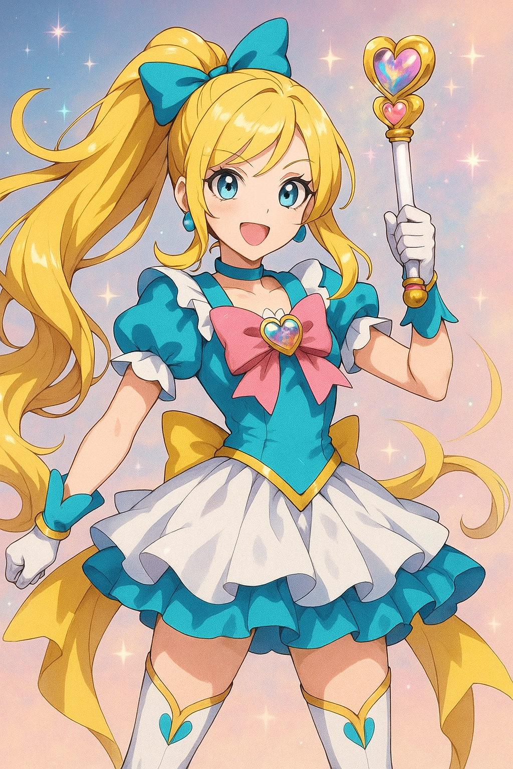 애니메이션에 나올것 같은 마법소녀