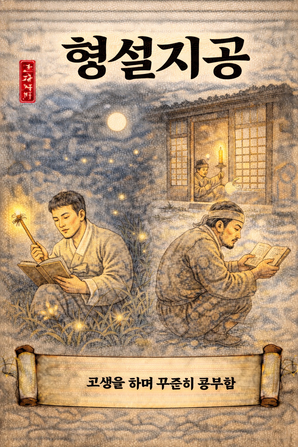 형설지공 사자성어 이미지