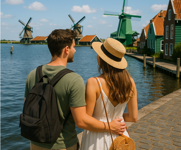 남자 친구와 첫 해외여행