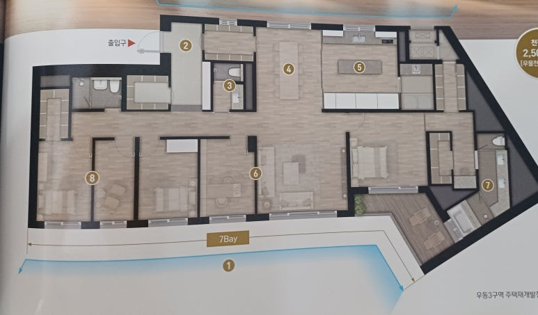 우3구역 평면도