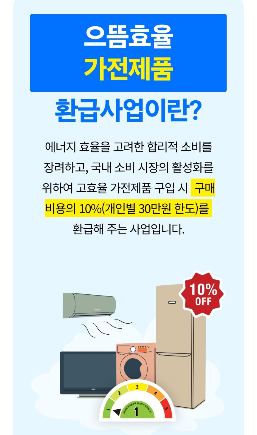 2025 으뜸효율 가전제품 환급
