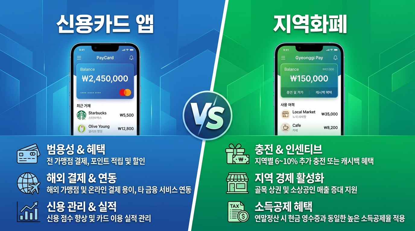 카드사 앱과 지역화폐 중 어떻게 신청할까
