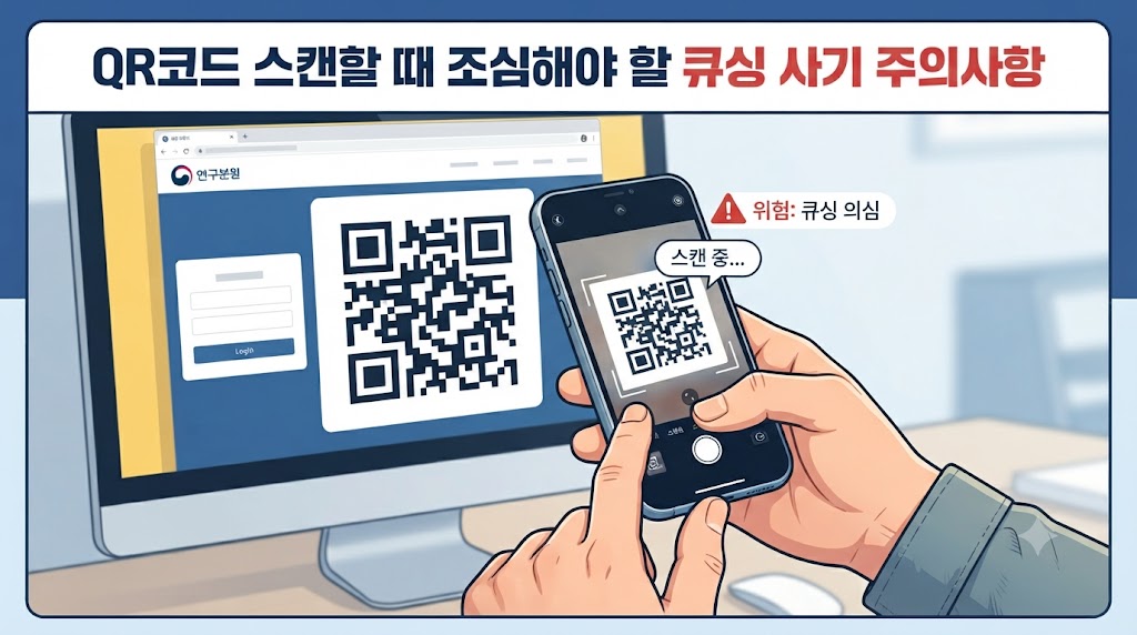QR코드 스캔할 때 조심해야 할 큐싱 사기 주의사항