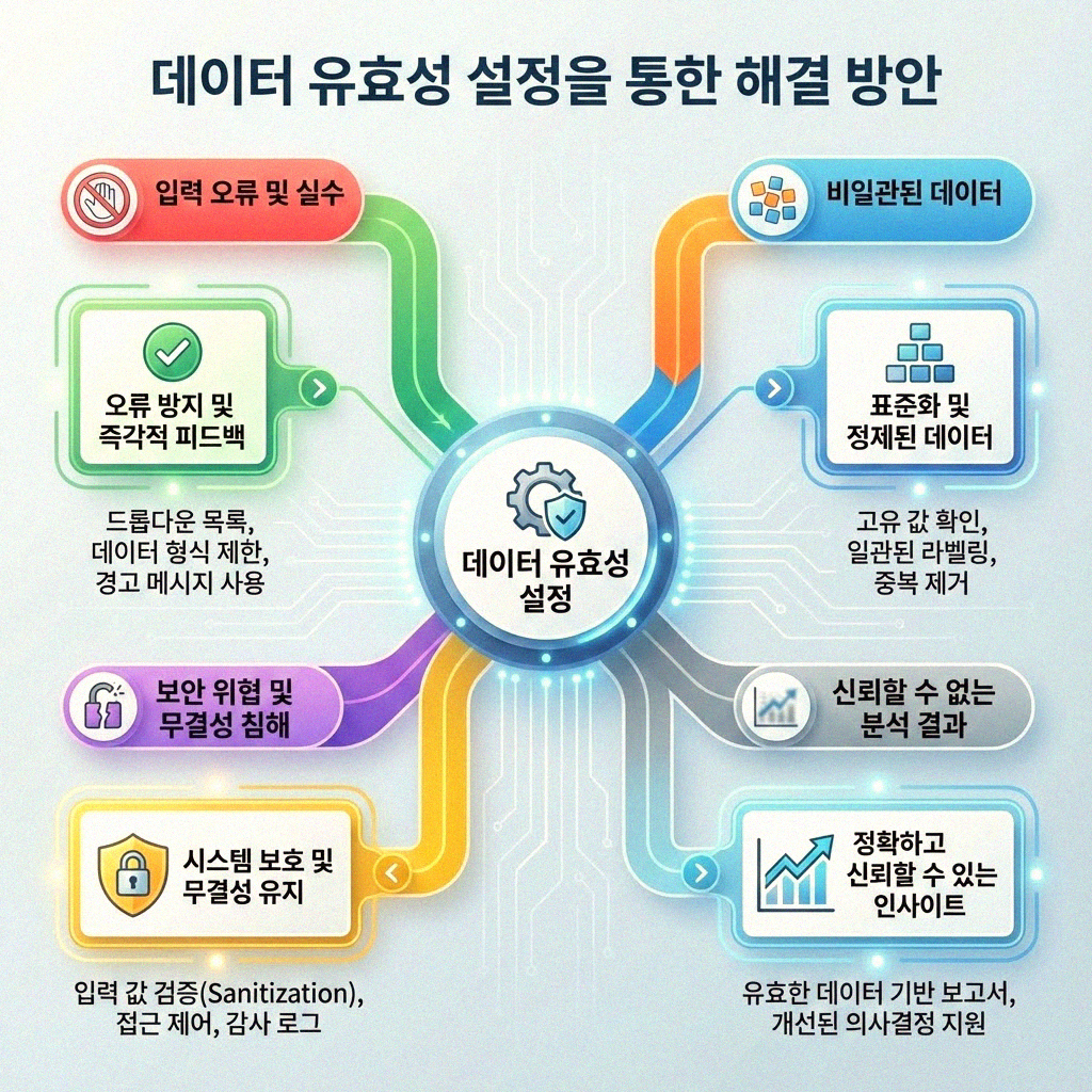 엑셀 드롭다운 화살표 사라졌을 때 해결법 데이터 유효성 점검