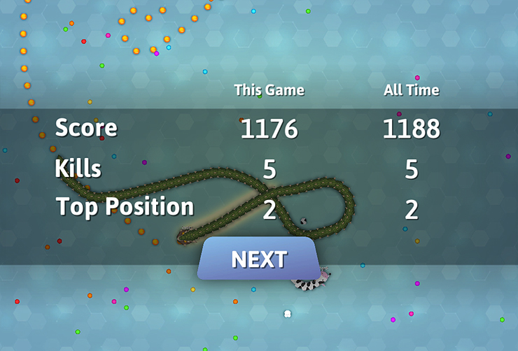 스네이크-게임-최종-결과-화면