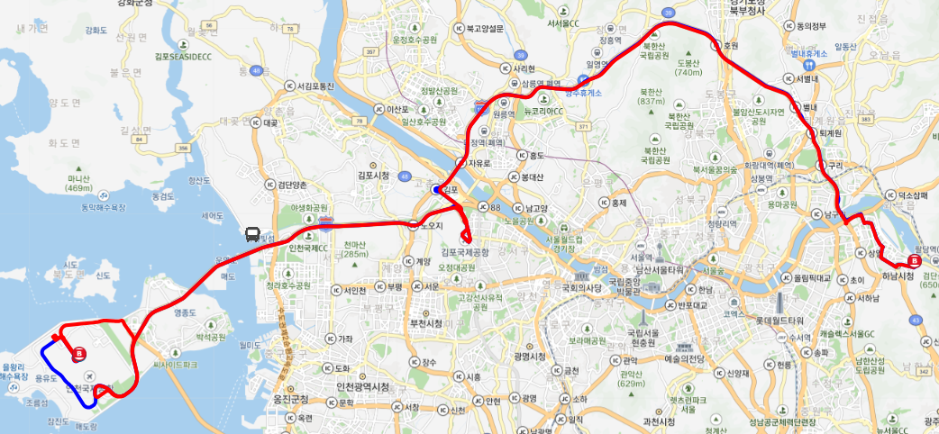 8849번 인천공항 버스 노선