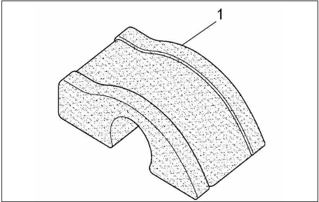 팔이 들어갈 수 있는 홈 구조를 가진 팔베개 실용신안 도면.