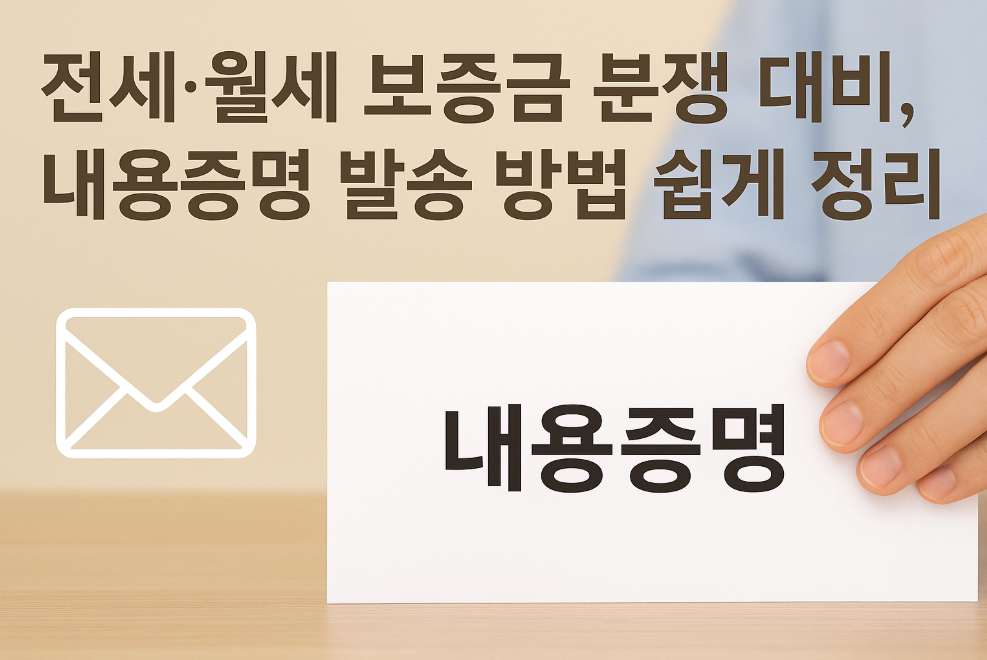 내용증명 발송 방법 쉽게 정리