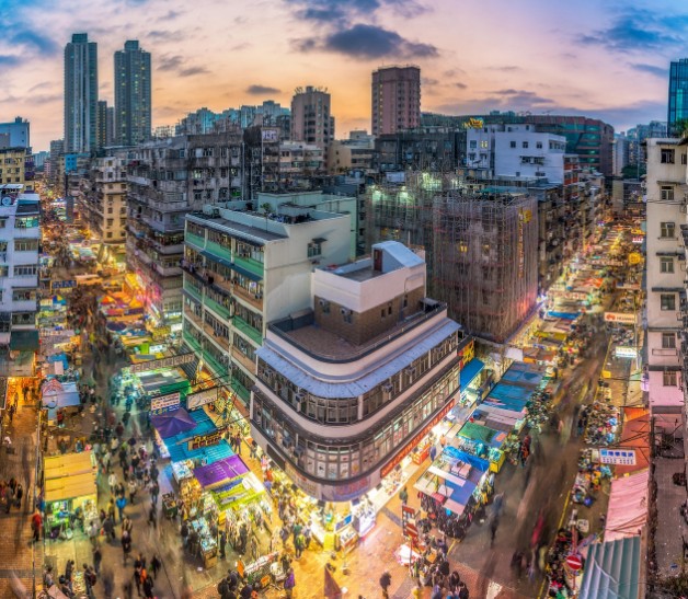 현지 야시장 관련 이미지