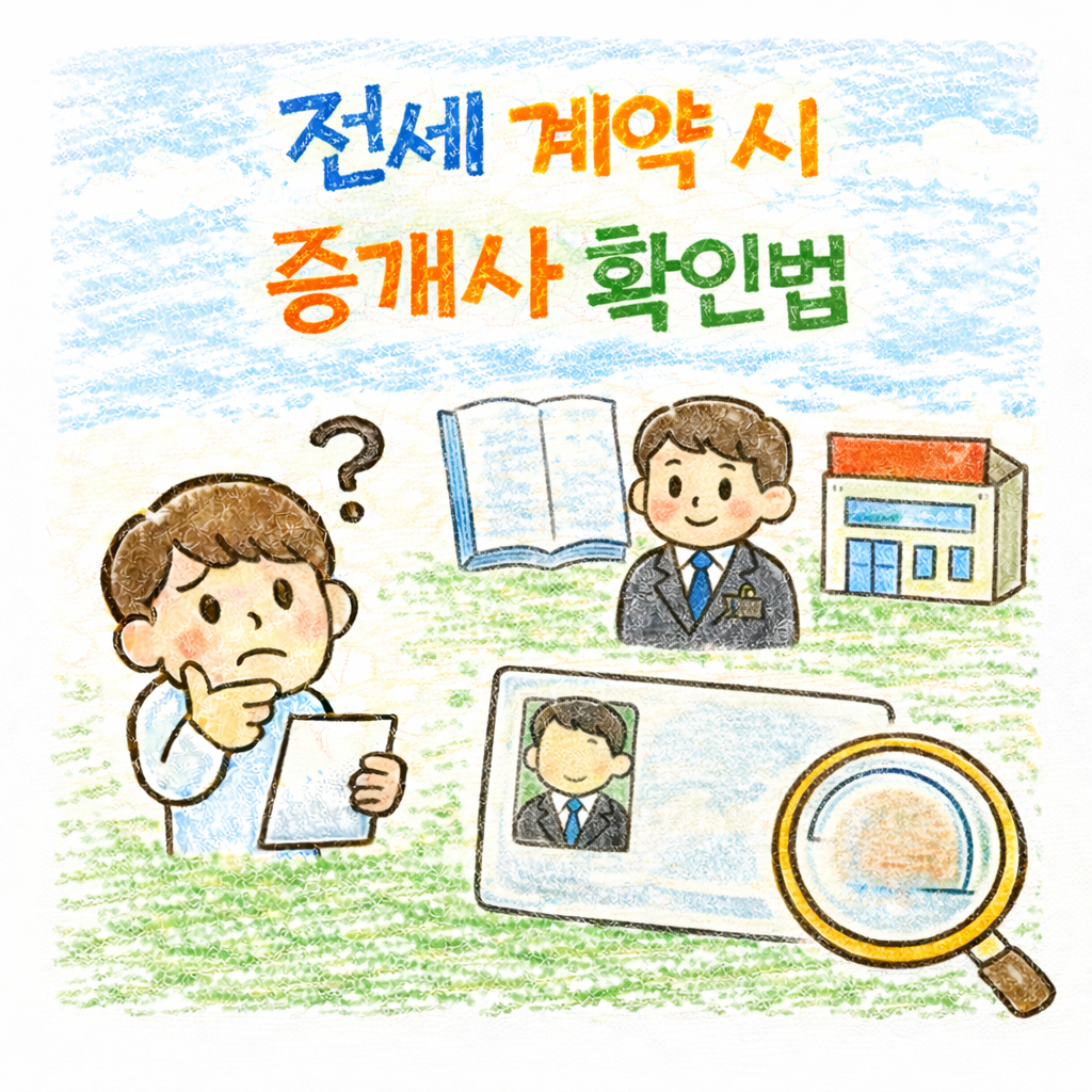 전세 계약 시 공인중개사 확인 방법