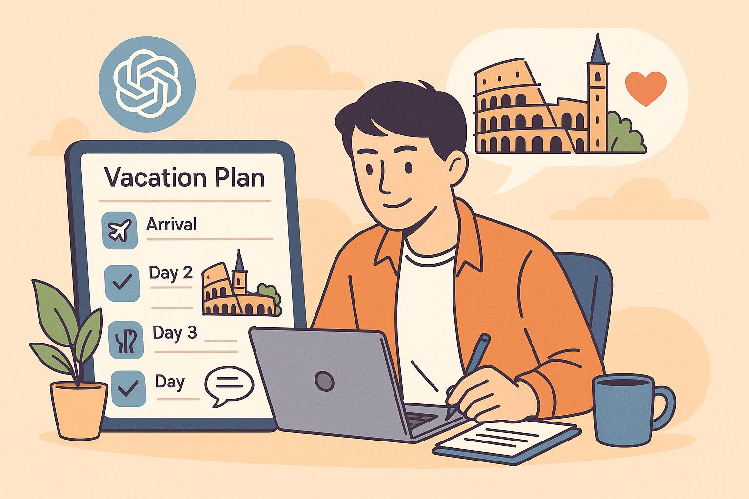 스타일별 추천 코멘트 포함해서 챗GPT로 여행 일정 짜기