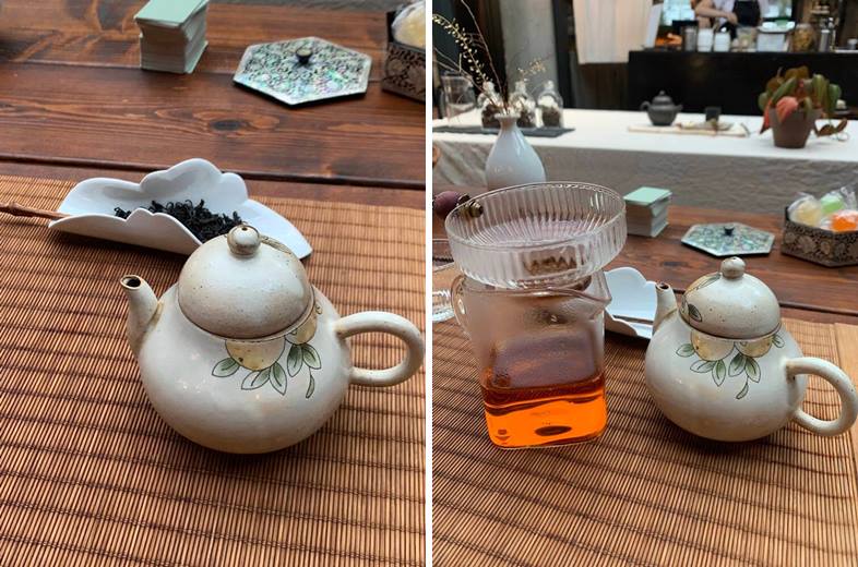 주황빛이 나는 홍차 기문차