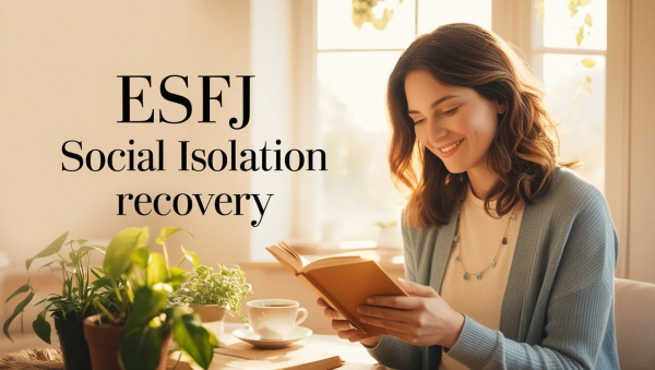ESFJ 유형의 고립감 회복에 대한 그림입니다