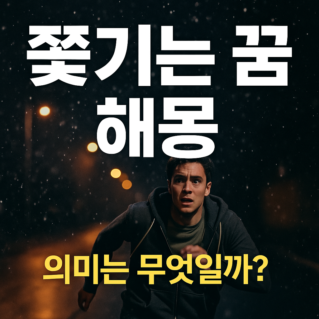 쫓기는 꿈 해몽