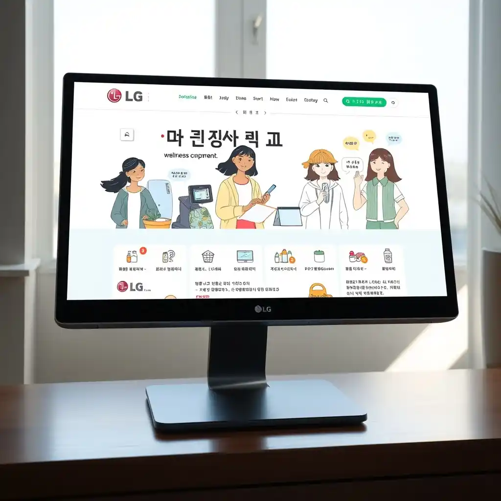 lg라이프케어 복지몰 홈페이지 (lglifecare.com) 접속 및 활용 가이드 화면
