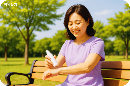 자외선 차단제 바르는 습관