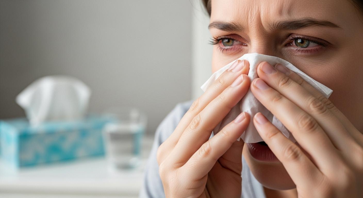 독감 증상 목 간질간질