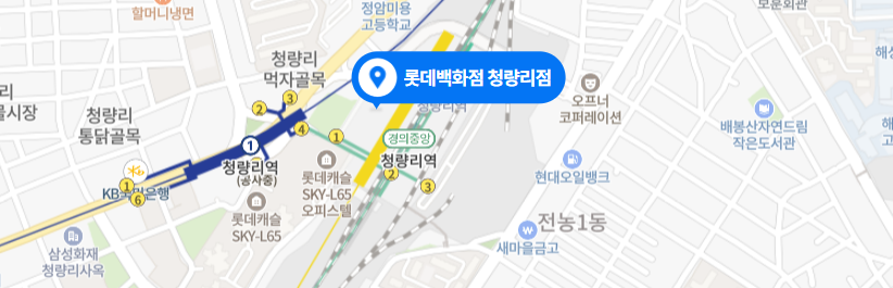 청량리 롯데백화점-지도