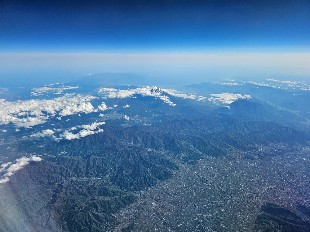 하늘에서 본 후지산 09
