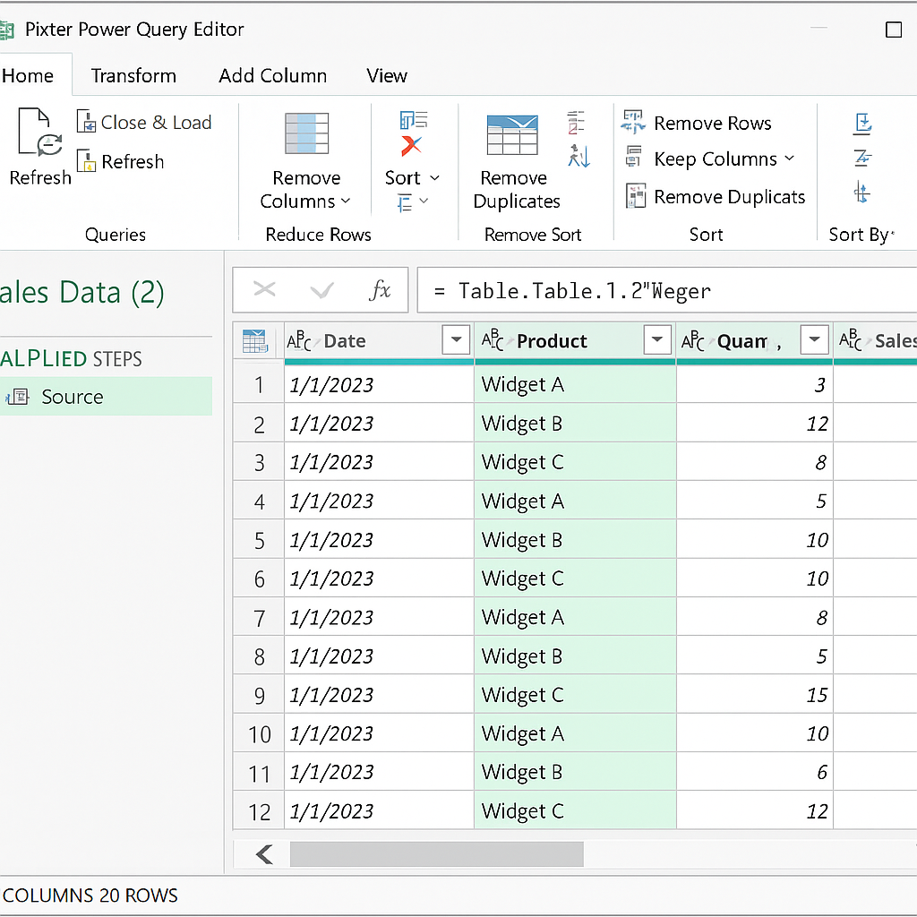 파워쿼리 기본 단축키 관련 사진