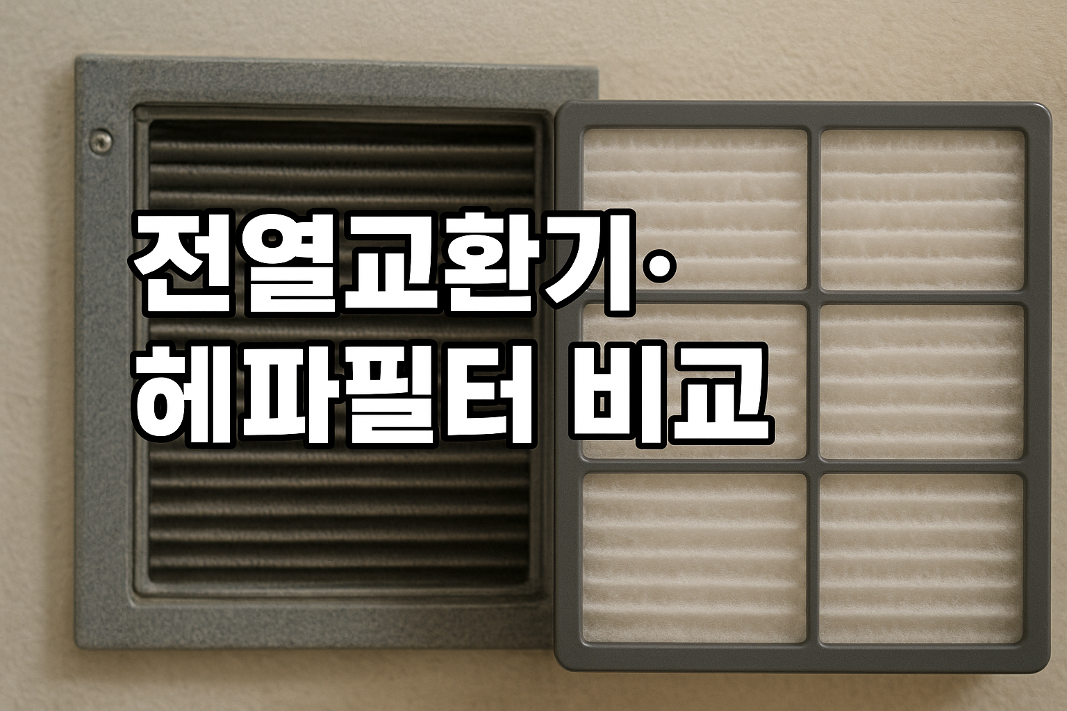 전열교환기 vs 헤파필터 비교