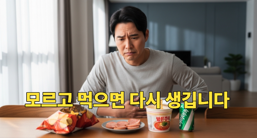 요로결석 음식 고민 모습