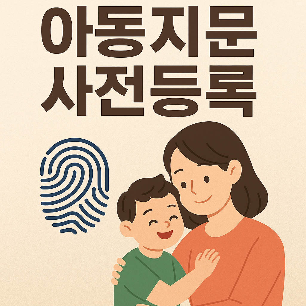 아동지문 사전등록