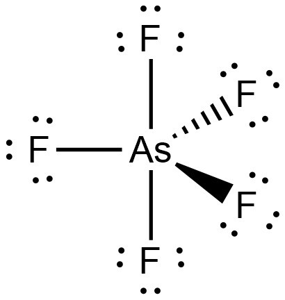 Lewis structure of AsF5