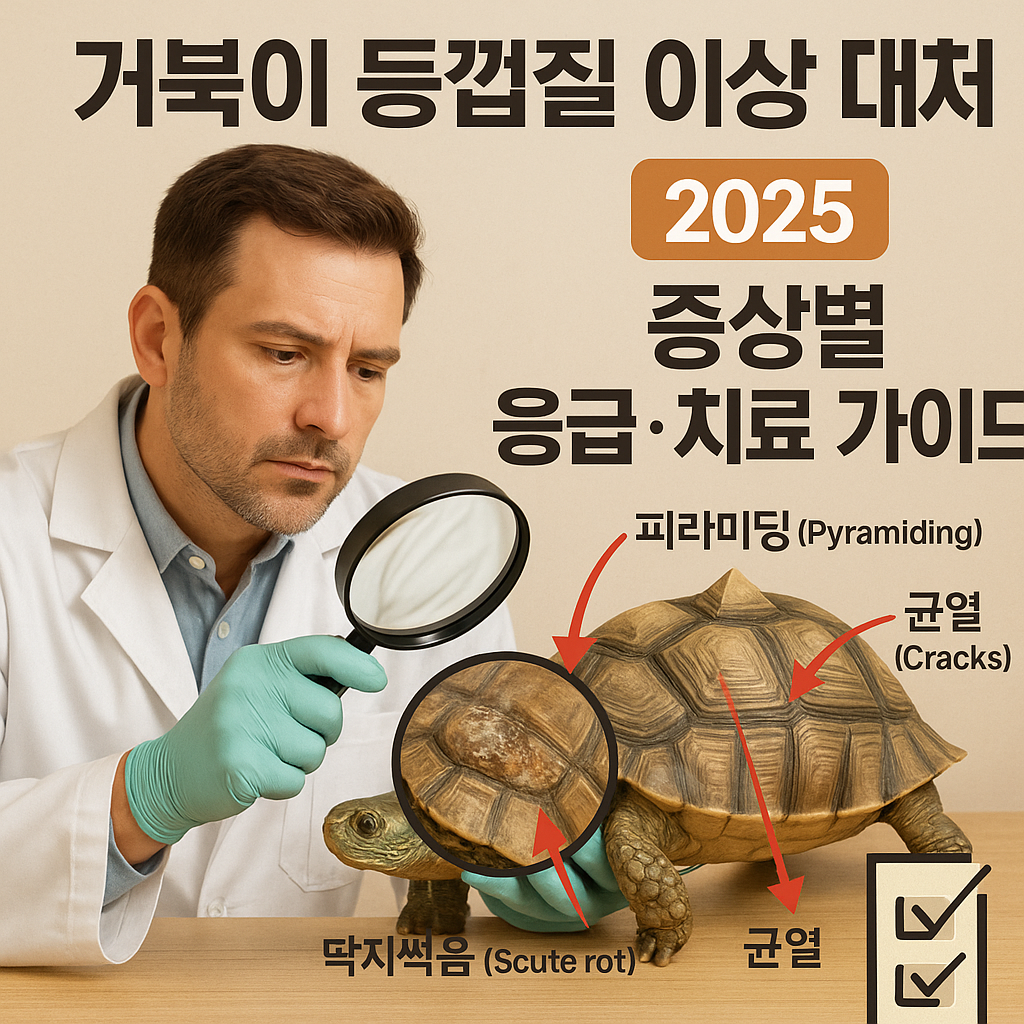 거북이 등껍질 이상 대처법 | 2025 증상별 응급·치료 가이드