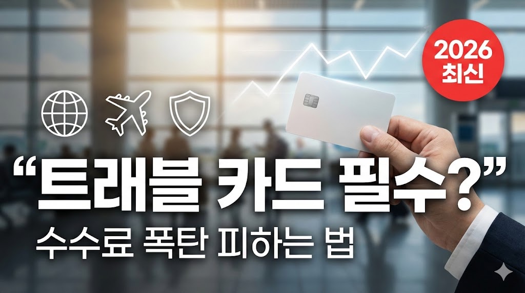 환율 불안할 때 해외여행 &lsquo;트래블 카드&rsquo;가 답일까? 수수료 폭탄 피하는 트래블 카드 선택 가이드 (2026)