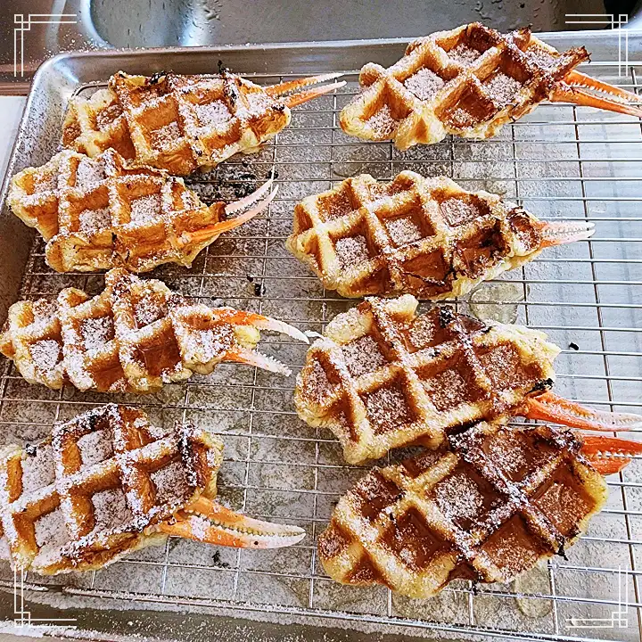 대게빵 대게 집게다리 크로플 대게피자 크랩플 영덕 맛집